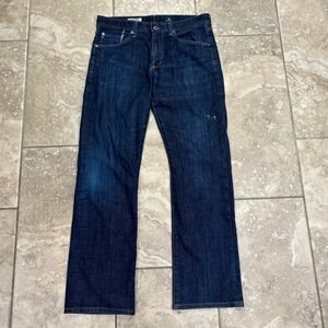 AG Adriano Goldschmied The Protege Straight Leg Dark‎ Wash Denim Jeans Mens 31
